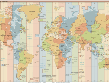 How many major time zones does the earth have 24