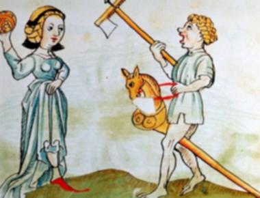 What did people in the middle ages throw at the bride and groom eggs