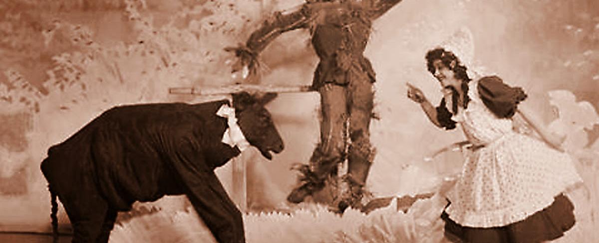 In the early stage version of the wizard of oz dorothy s faithful companion toto was replaced by a cow named imogene