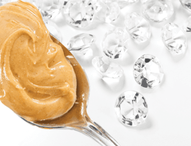 With the proper extremely high temperature and pressure you can turn peanut butter into diamonds scientists have replicated the usually 3 billion years process in a lab with carbon rich peanut butter