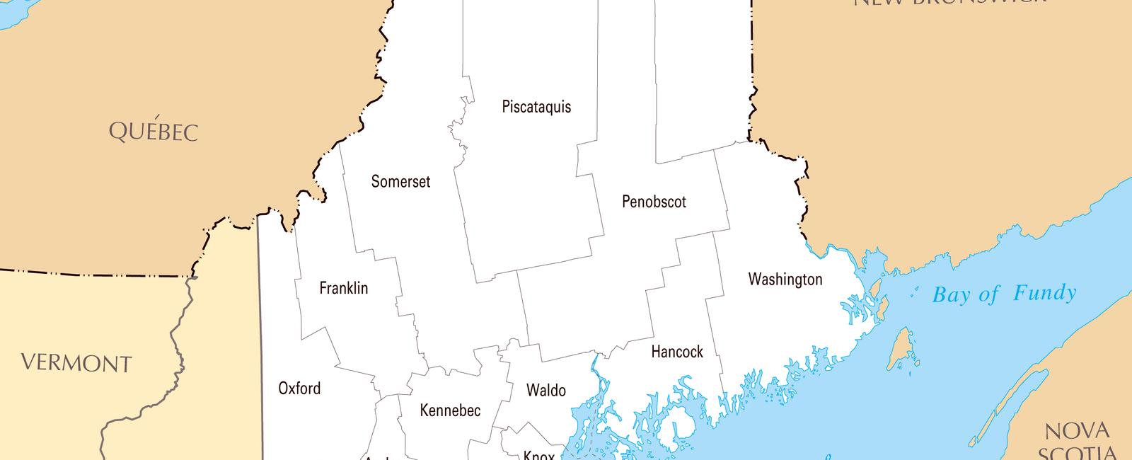 Maine is the only state that has borders with only one other state