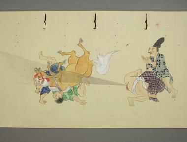 fart battles were popular art scrolls created in japan during the edo period