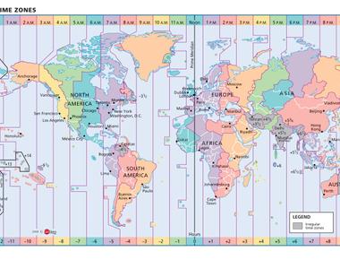 There are more than 24 time zones around the world