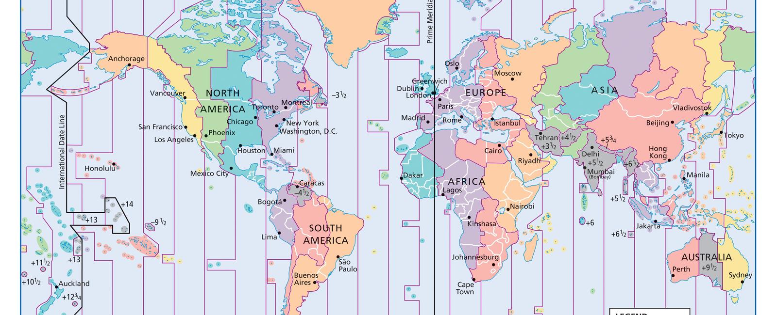 There are more than 24 time zones around the world