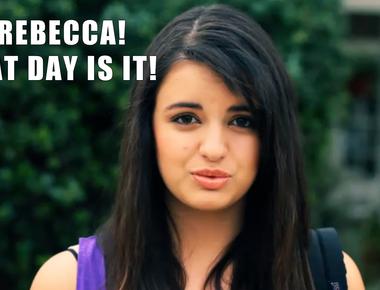 Rebecca black and the cure are in love with this 24 hour time period friday