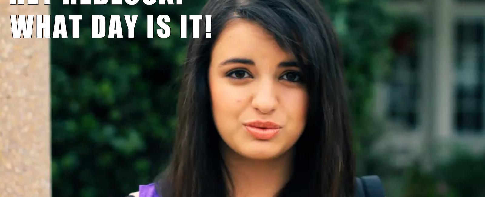 Rebecca black and the cure are in love with this 24 hour time period friday