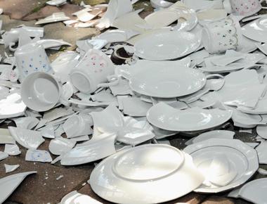 In germany breaking plates is a very famous way to celebrate a couple s approaching marriage