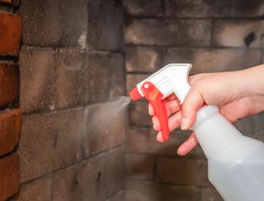 Fill a spray bottle with white vinegar and spritz over chairs and tables to remove mildew stains and prevent mold from forming