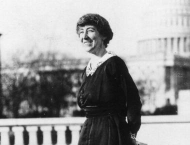 Jeanette rankin became the first female member of congress in america in 1916 four years before women were given the right to vote