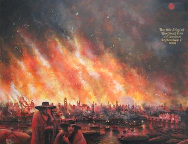 In the great fire of london in 1666 half of london was burnt down but only 6 people died