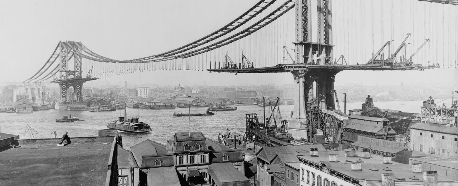 The brooklyn bridge was built in 1876 the same year as the battle of little bighorn