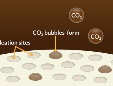 What gas makes soda bubbly carbon dioxide