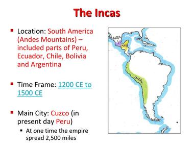 The incas measurement of time was based on how long it took to boil a potato