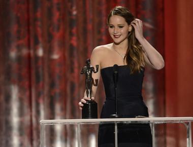 Jennifer lawrence earned her sag card when she did a promo for mtv s my super sweet 16