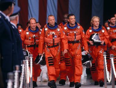 Nasa shows the armageddon film during their management training program new managers are given the task of trying to spot as many errors as possible at least 168 have been found