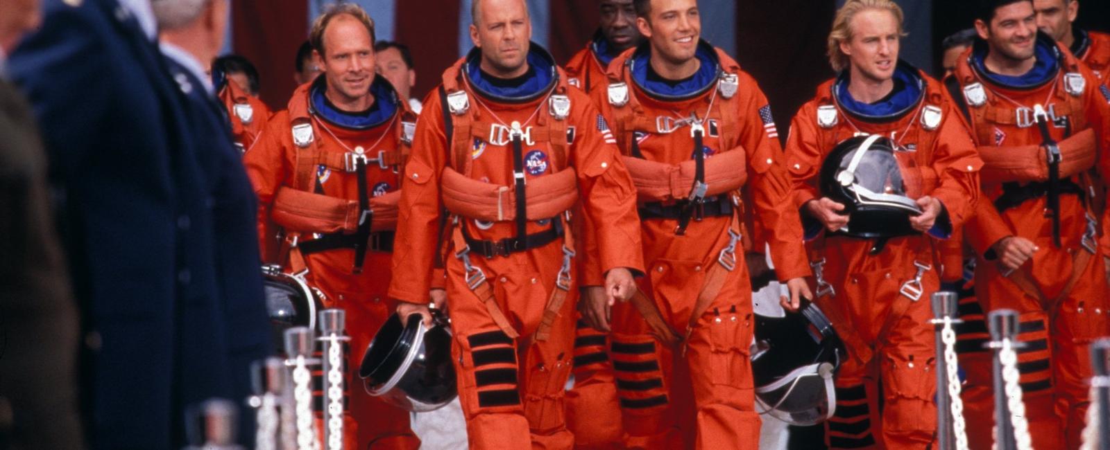 Nasa shows the armageddon film during their management training program new managers are given the task of trying to spot as many errors as possible at least 168 have been found