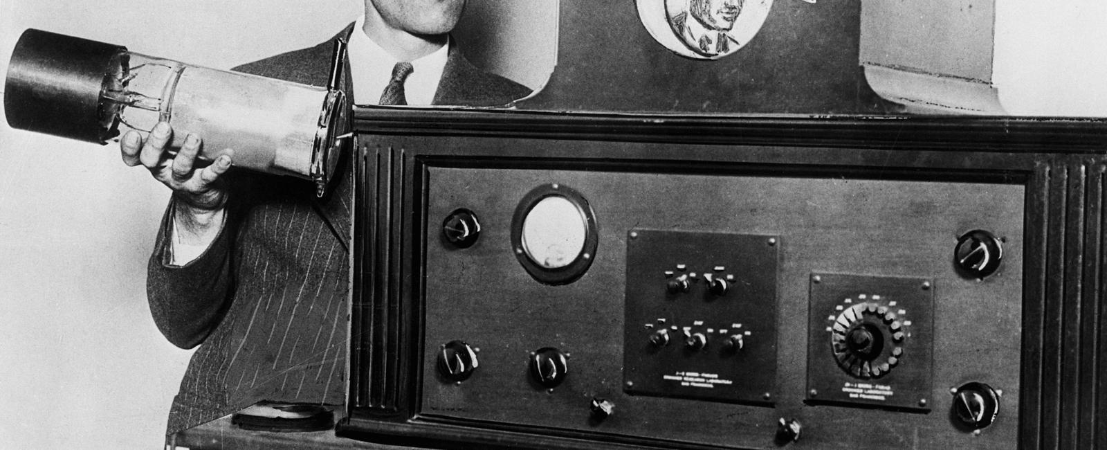 The first television broadcast was in 1925