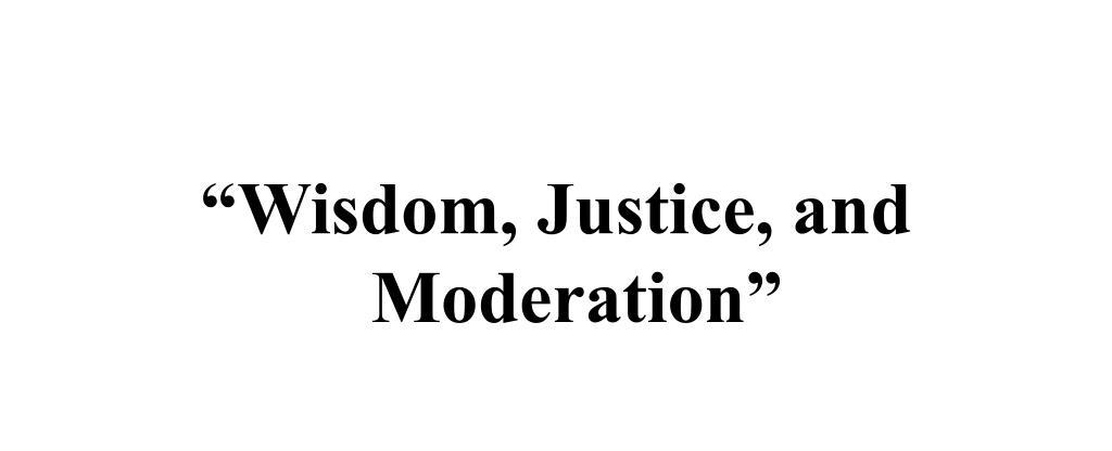 Georgia s state motto is wisdom justice and moderation