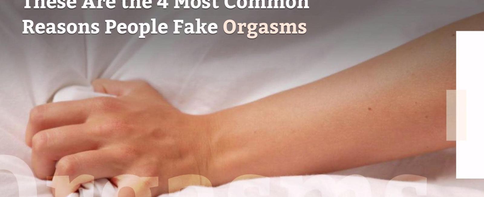 Almost 31 percent of guys have faked an orgasm