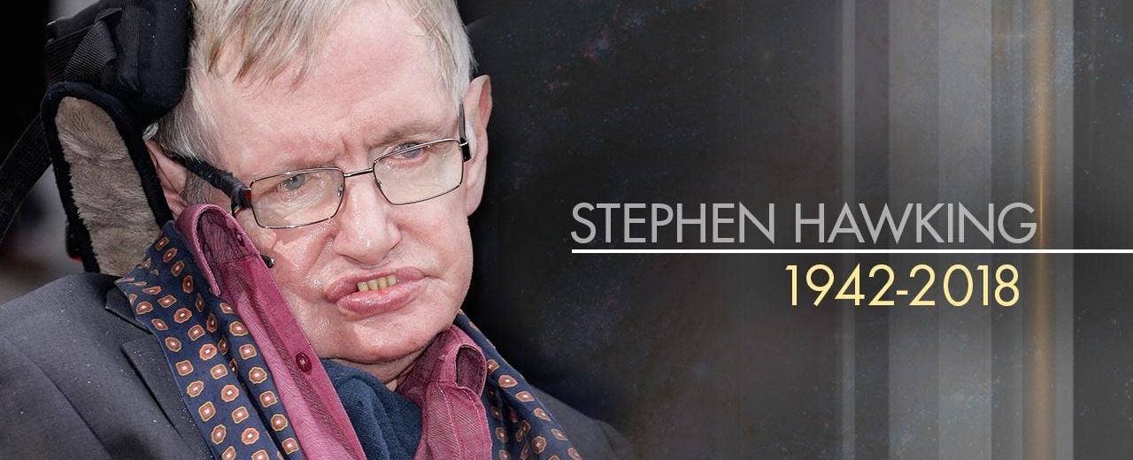 Stephen hawking was born exactly 300 years after galileo died