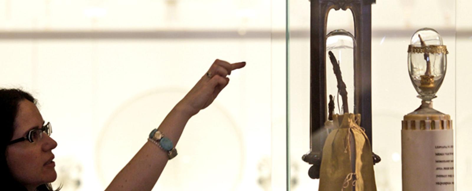 Galileo s middle finger is on display at a museum in florence italy