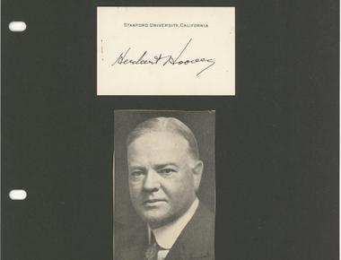 Herbert hoover was stanford s football team manager at the first stanford cal game in 1892 he forgot to bring the ball