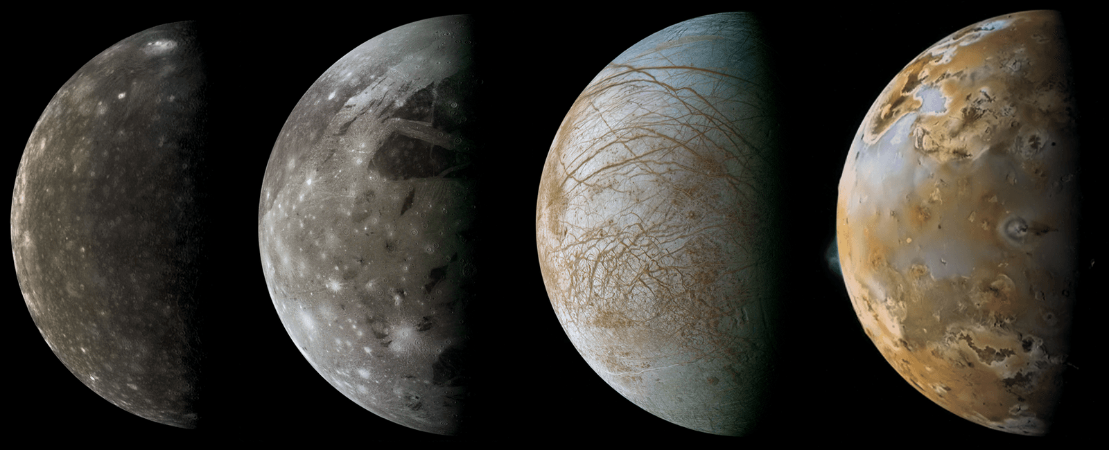 The first 4 moons of jupiter which were discovered are called the galilean moons they are named after the famous italian astronomer galileo galilei who discovered them in january 1610