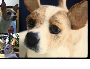 On shelterpups com you can send a picture of your dog and they ll send you a stuffed animal that looks just like it