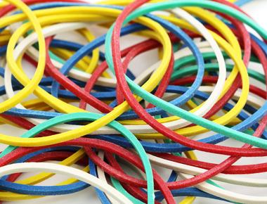 Rubber bands last longer when kept refrigerated