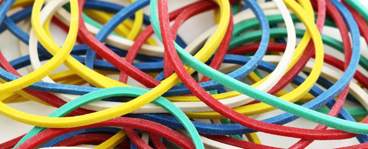 Rubber bands last longer when kept refrigerated