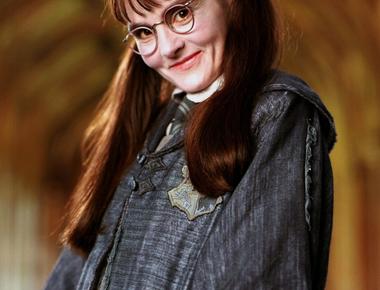 Shirley henderson the actress who played moaning myrtle the lonely teenage ghost in the harry potter franchise was 36 years old during filming