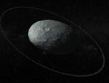 Haumea a dwarf planet similar in size to pluto and also located in the kuiper belt is shaped like a football named after the hawaiian goddess of fertility it was originally nicknamed santa by one of its discovery teams