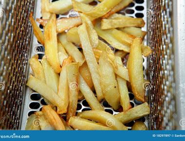 Portion of potatoes sold that are french fried 1 3