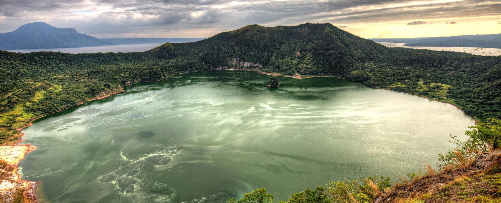 Taal is an island within a lake on an island in the philippines located just 90 minutes from manila