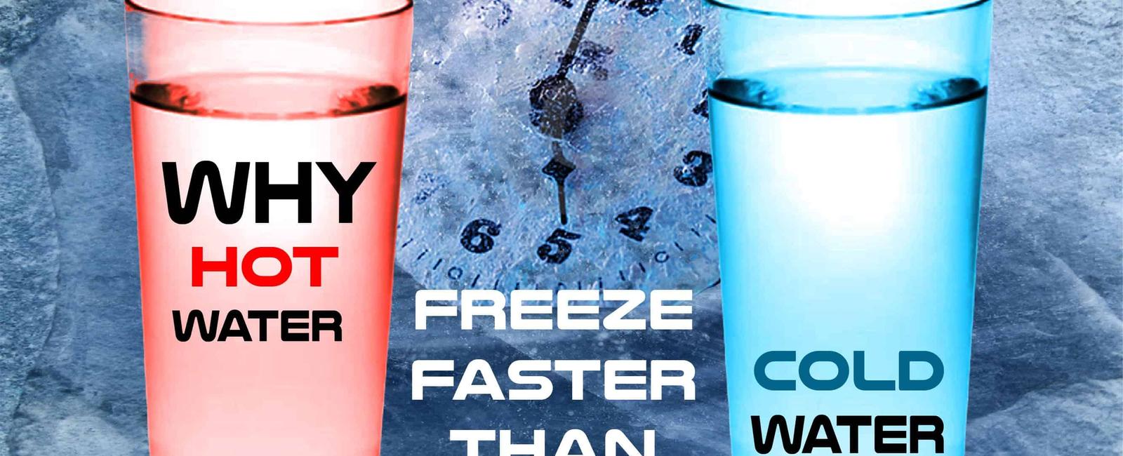 Hot water freezes faster than cold water