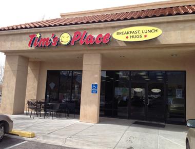 There s a restaurant in albuquerque called tim s place that serves breakfast lunch and hugs and it s owned by a man with down s syndrome