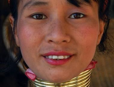 The longest human necks extend to 7 7 inches belonging to women in the padaung tribe in the highlands of northwestern thailand