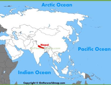 Nepal is located on which continent asia