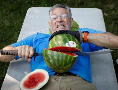 The world record for spitting a watermelon seed is 65 feet 4 inches