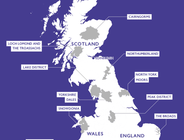 Uk has only 15 national parks but they cover 8 of the british land