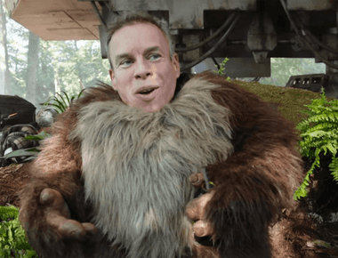 Actor warwick davis who played wicket the ewok in return of the jedi was also the actor for both hogwarts professor flitwick and gringotts goblin griphook in the harry potter films