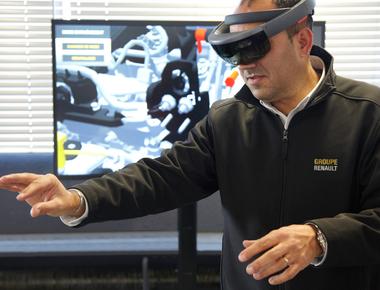 Renault uses virtual reality and immersive simulation technologies to allow its design team partners and suppliers to experience interact with and test drive new car designs without any physical prototypes