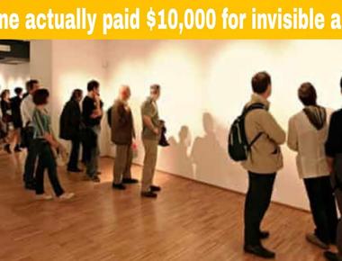 Someone actually paid 10 000 for invisible artwork