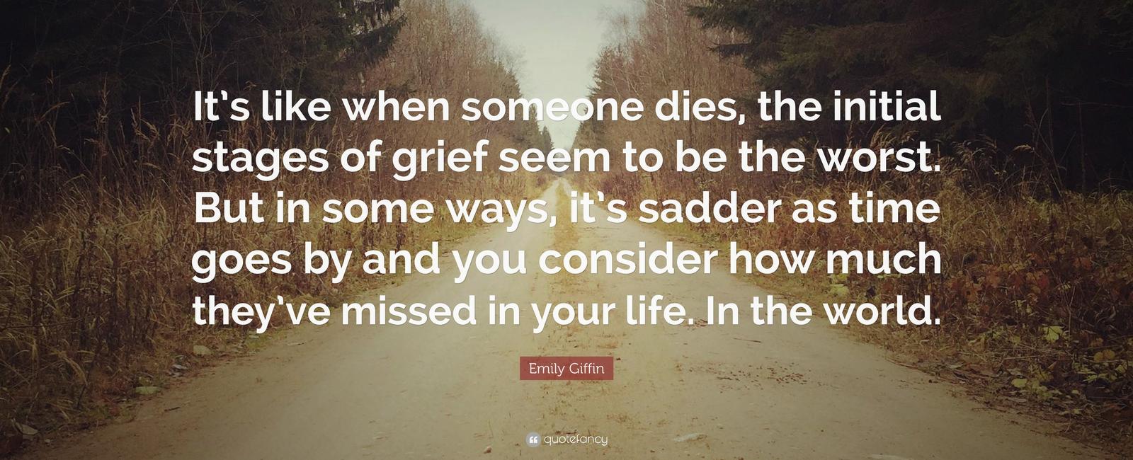 When a person dies his sense of hearing is the last to go