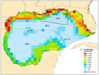 The gulf of mexico is fed with water that flows out of 33 major u s rivers