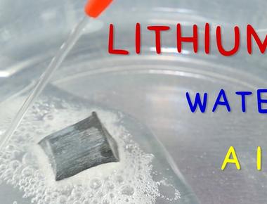 Some alkali metals like potassium sodium and lithium are so reactive that they explode when they get wet