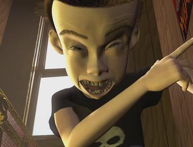 Andy s evil neighbor sid from toy story returns briefly as the garbage man in toy story 3