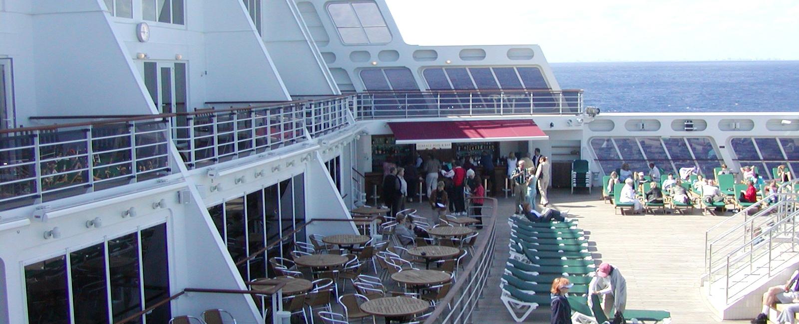 Most of the deck chairs on the queen mary 2 have had to be replaced because overweight americans were breaking them