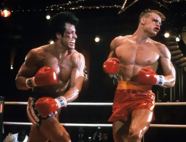 Sylvester stallone wanted to make sure the boxing scenes looked real in rocky iv so he instructed dolph lundgren to actually hit him a punch to the chest left stallone in intensive care for four days