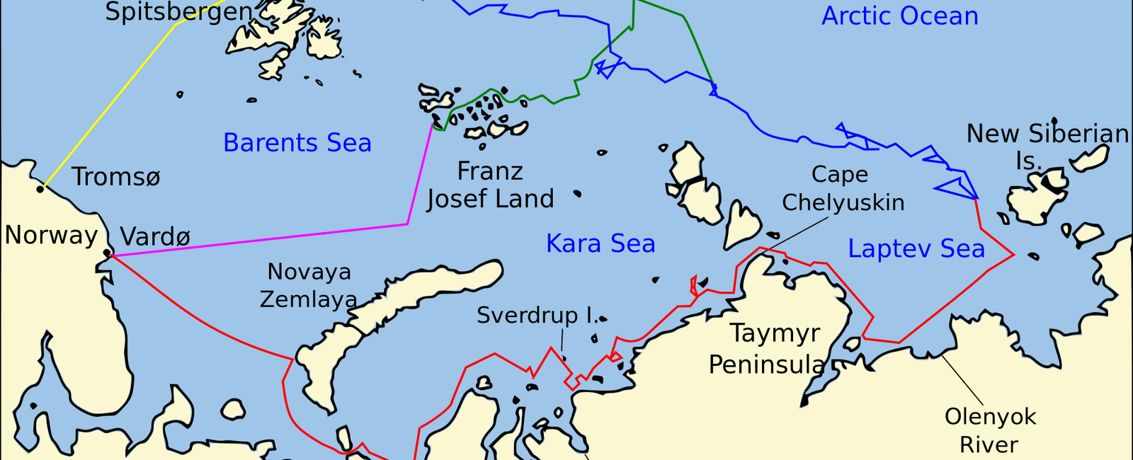 The world s coldest seas are the kara laptev beaufort barents greenland and east siberian seas located near the north pole and weddell and ross seas near the south pole